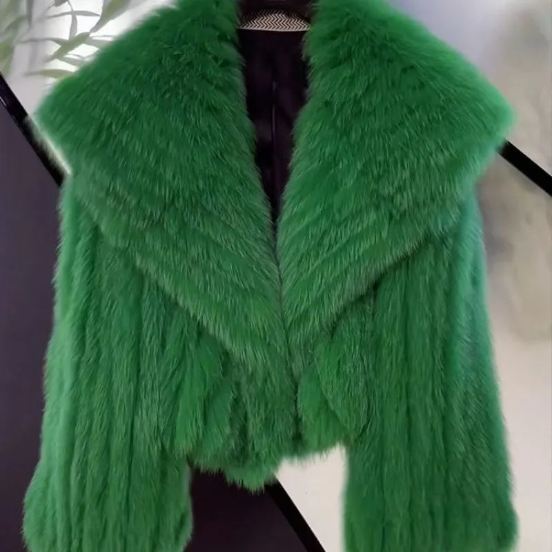 Women’s Luxurious Faux Fur Jacket for Winter Nights	