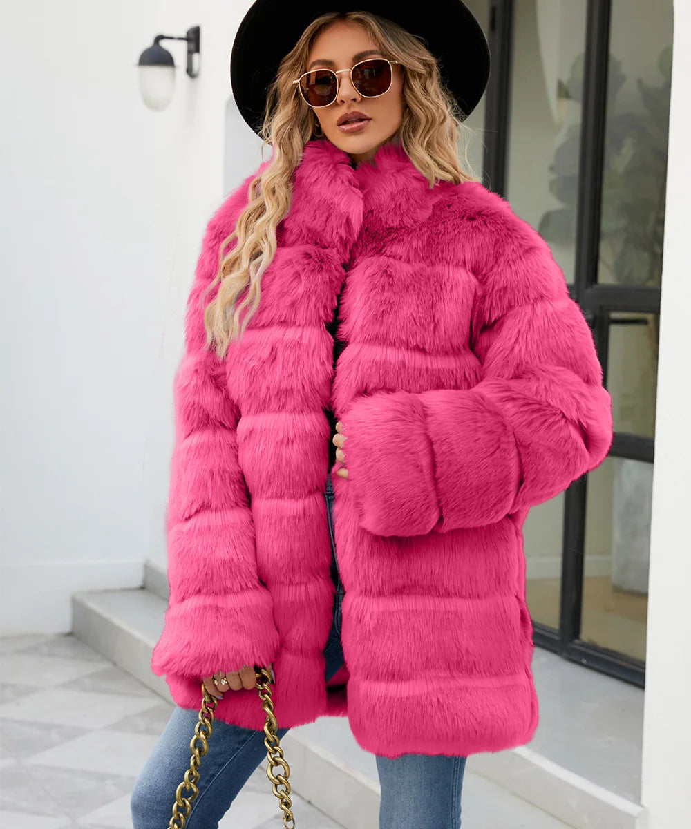 Plush Women's Faux Fur Winter Coat Faux Fur Coats