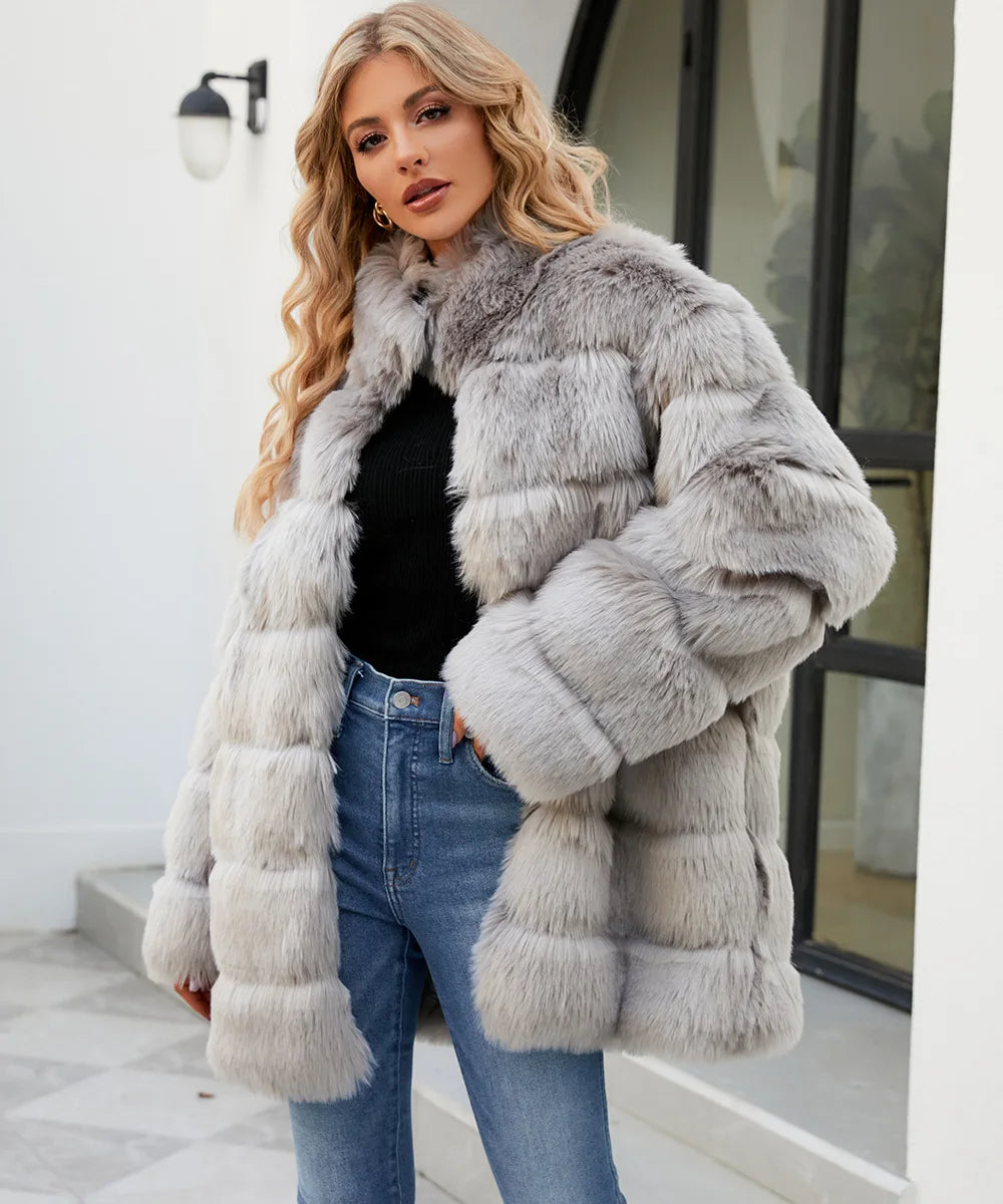 Plush Women's Faux Fur Winter Coat Faux Fur Coats