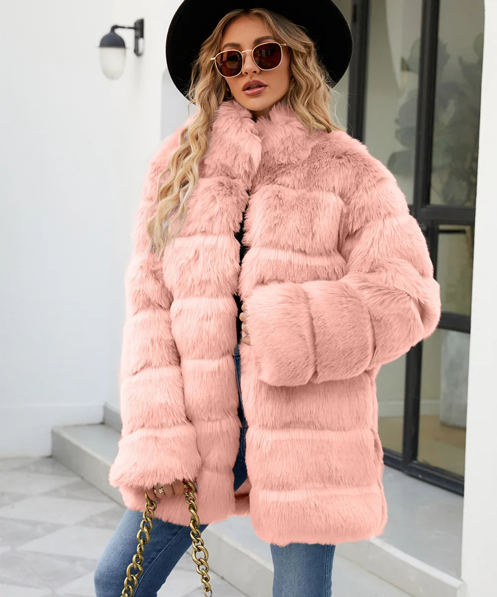 Plush Women's Faux Fur Winter Coat Faux Fur Coats