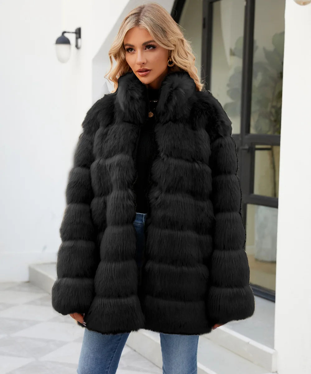 Plush Women's Faux Fur Winter Coat Faux Fur Coats