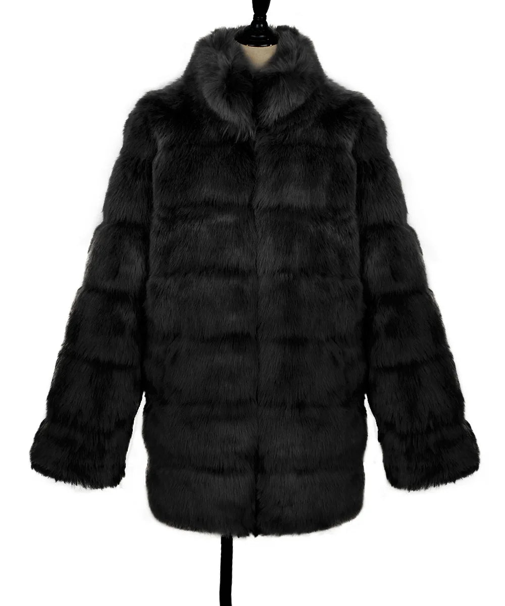 Plush Women's Faux Fur Winter Coat Faux Fur Coats