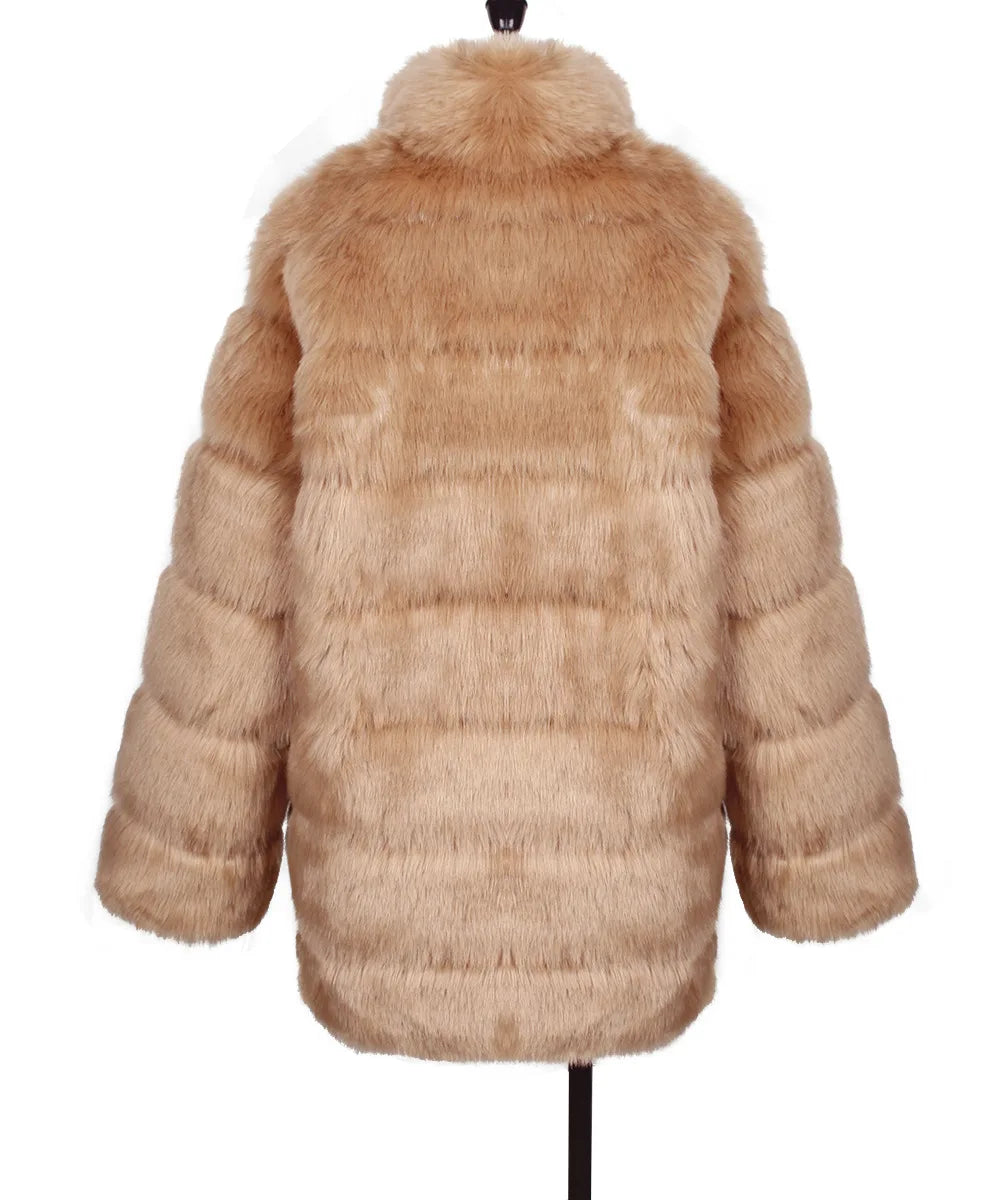 Plush Women's Faux Fur Winter Coat Faux Fur Coats