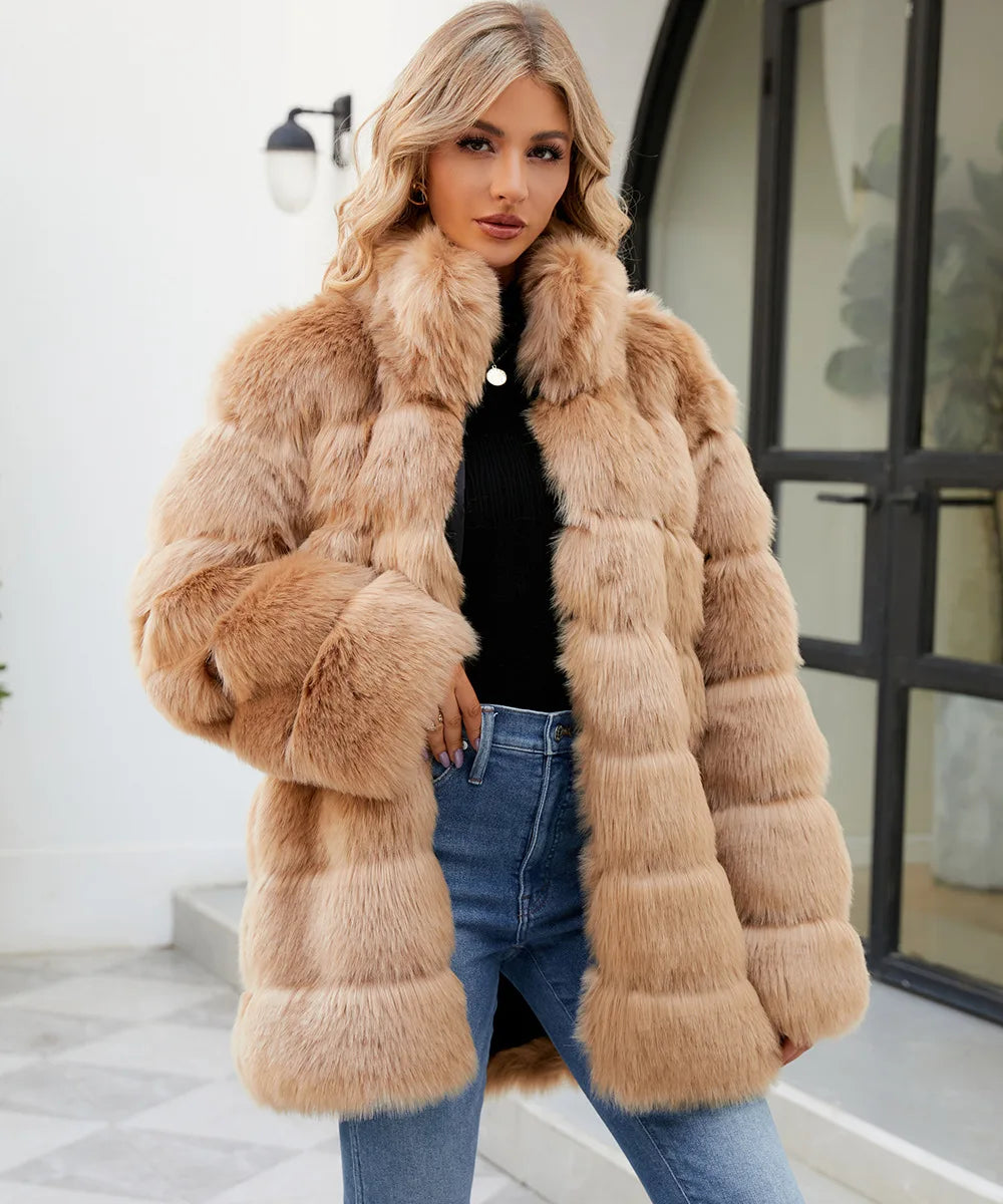 Plush Women's Faux Fur Winter Coat Faux Fur Coats