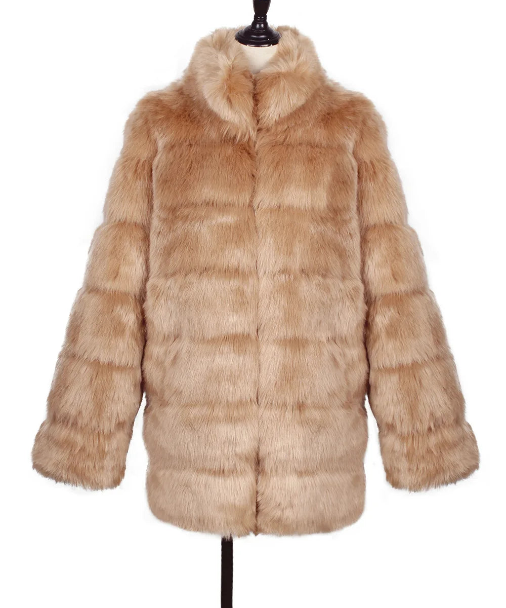 Plush Women's Faux Fur Winter Coat Faux Fur Coats