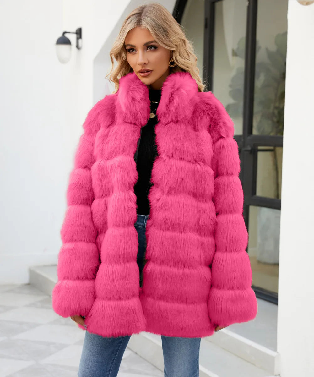 Plush Women's Faux Fur Winter Coat Faux Fur Coats