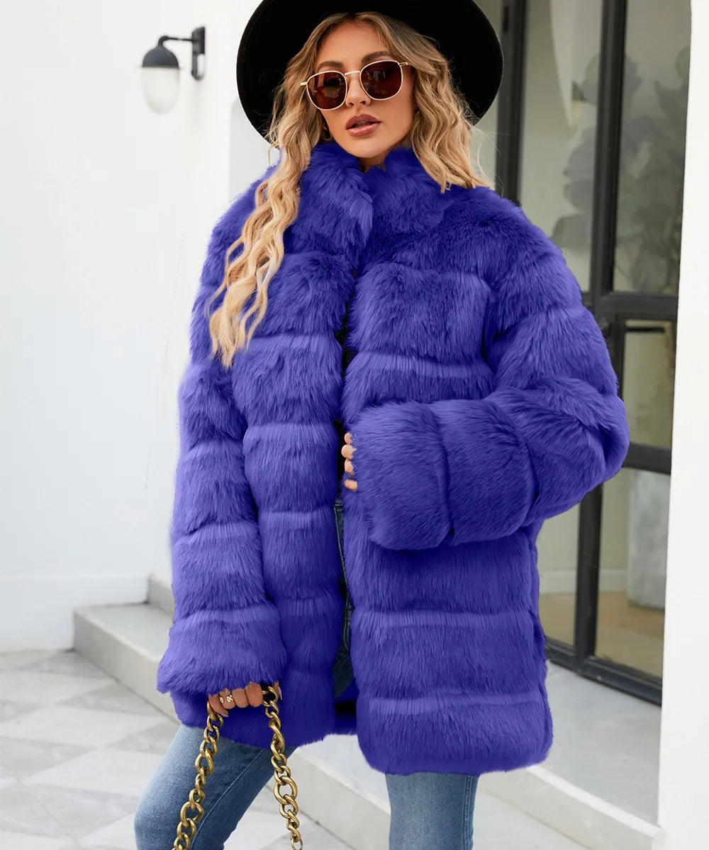 Plush Women's Faux Fur Winter Coat Faux Fur Coats