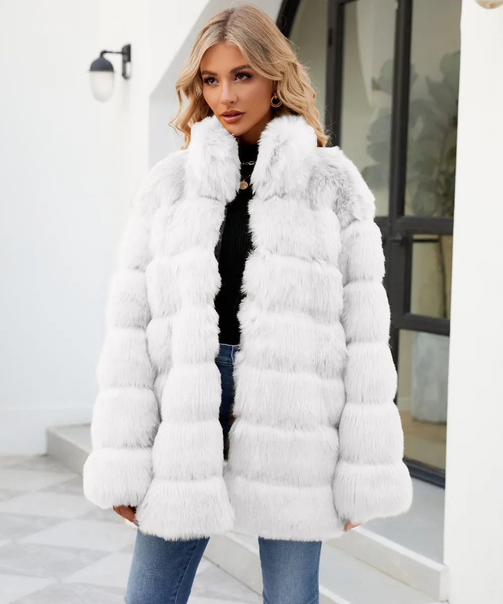 Plush Women's Faux Fur Winter Coat Faux Fur Coats