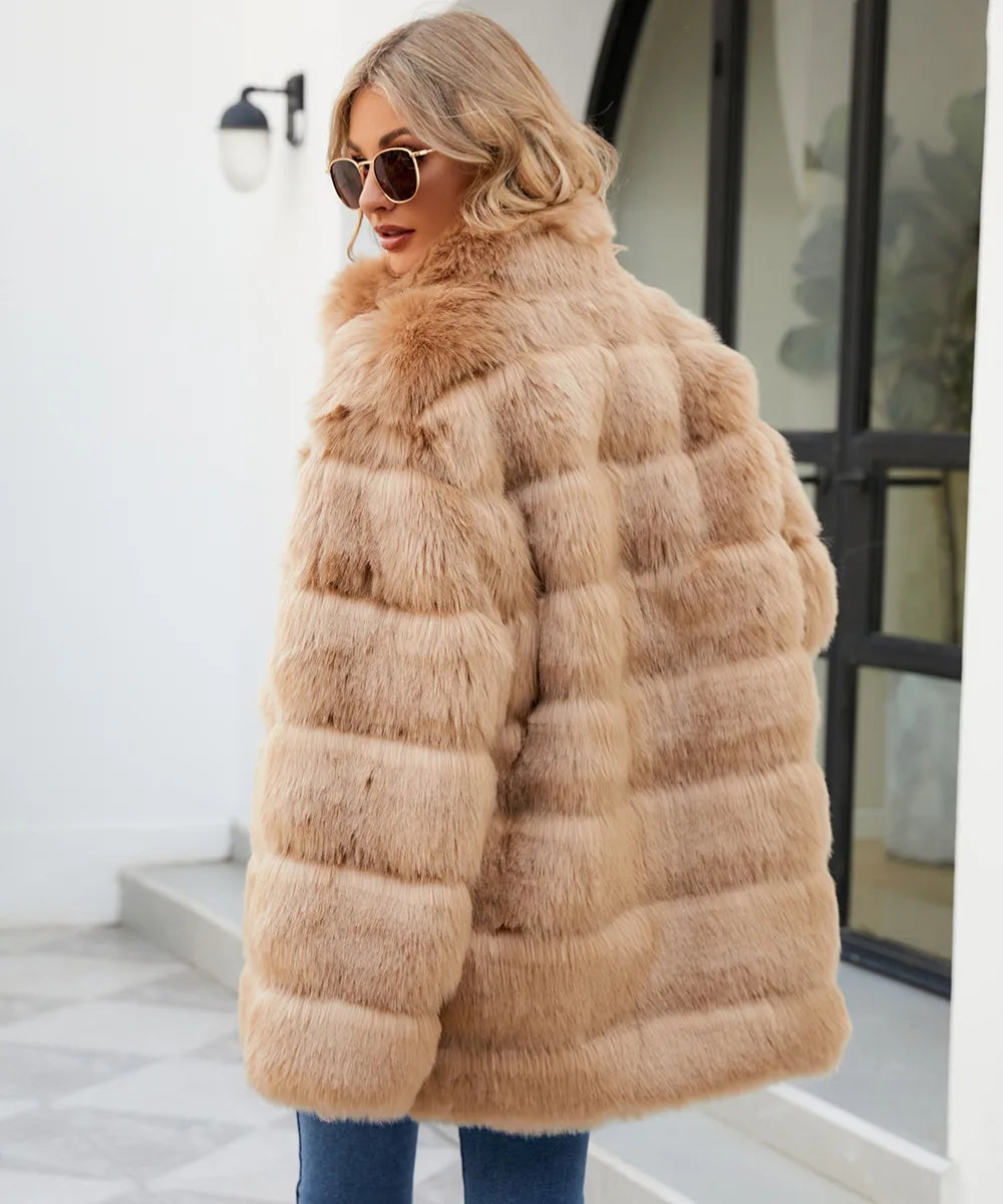 Plush Women's Faux Fur Winter Coat Faux Fur Coats