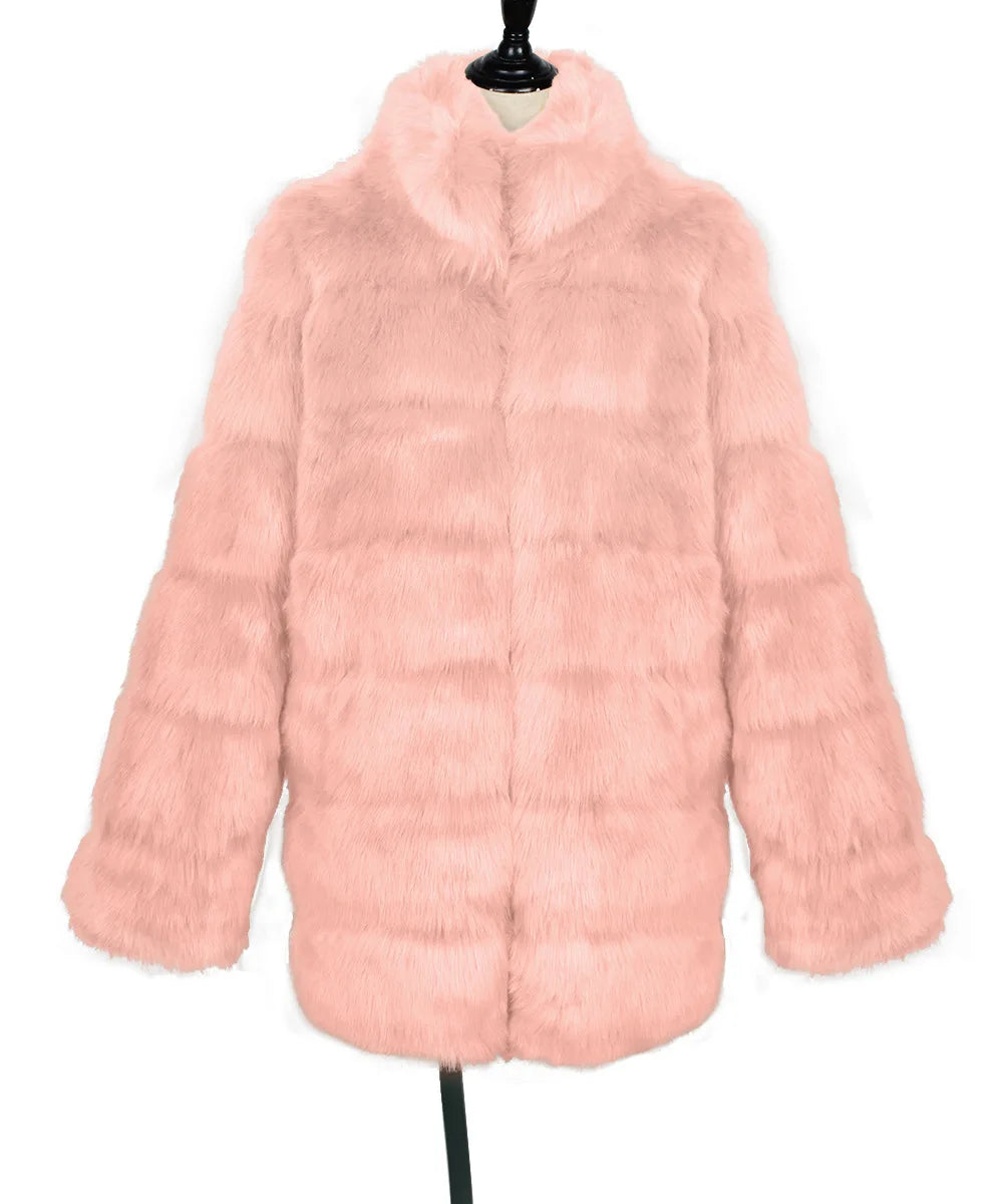 Plush Women's Faux Fur Winter Coat Faux Fur Coats