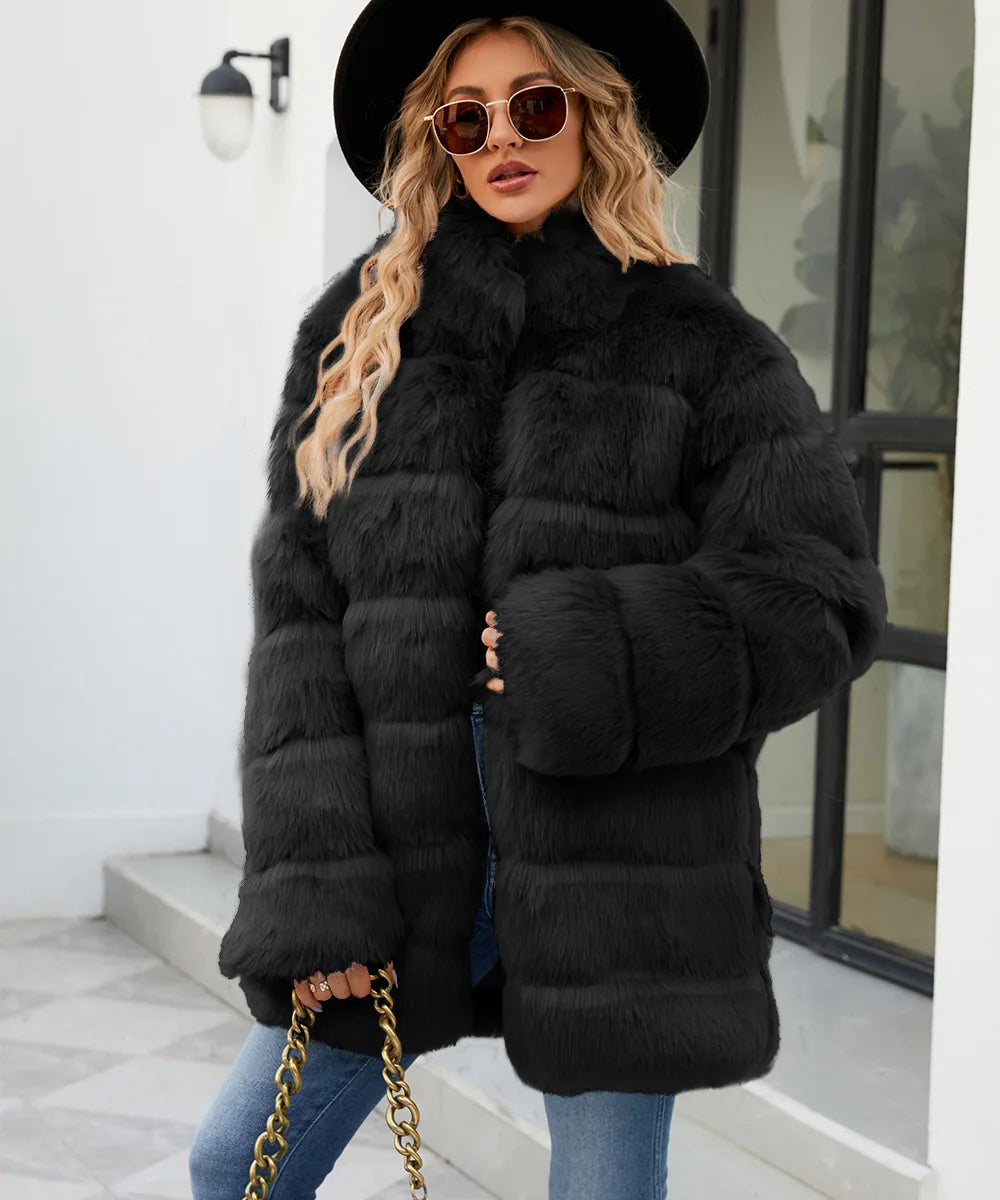 Plush Women's Faux Fur Winter Coat Faux Fur Coats