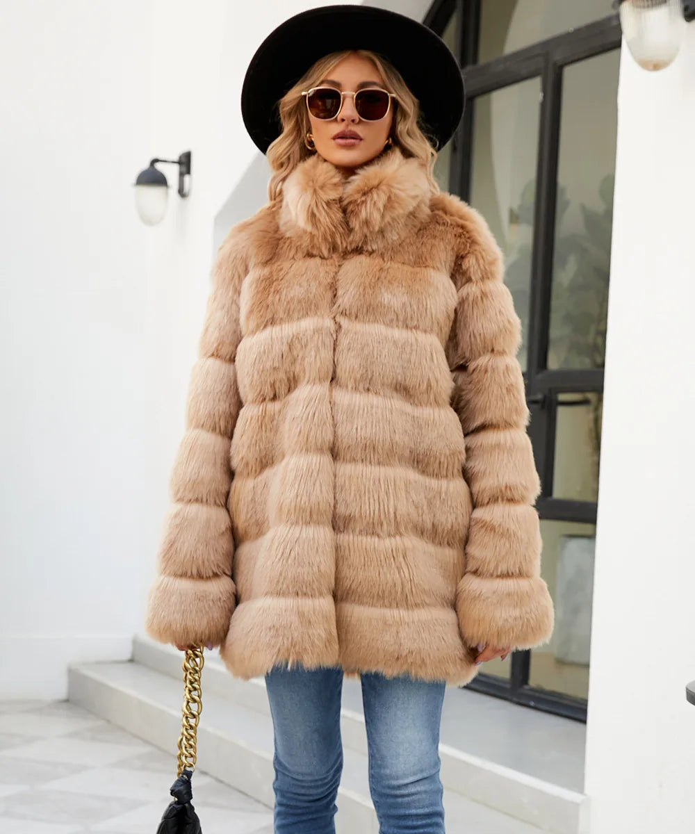 Plush Women's Faux Fur Winter Coat Faux Fur Coats