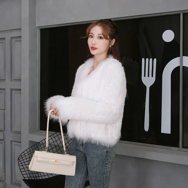 Elegant Winter Fur Cardigan Jacket Cardigans