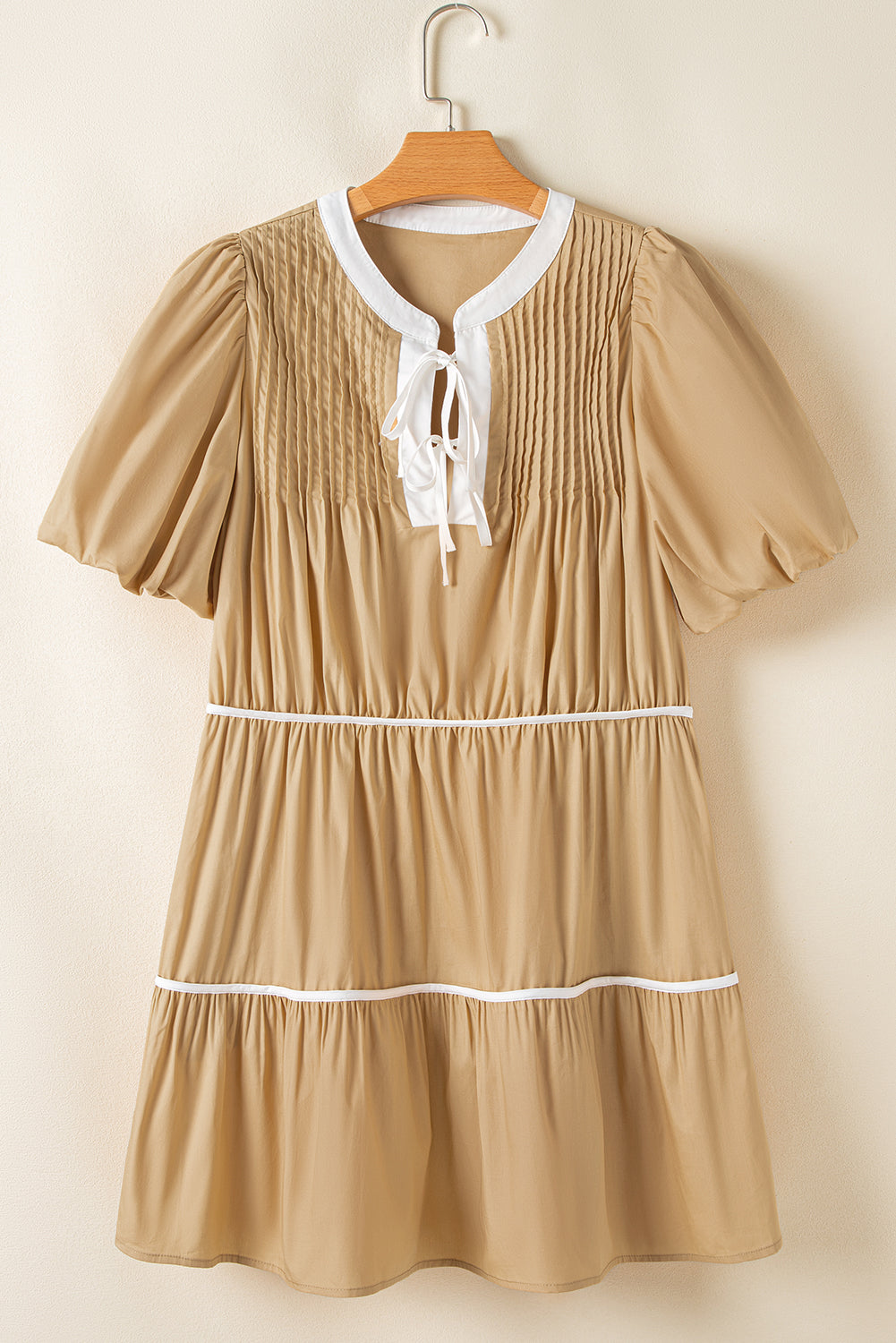 Tiered Ruffle Cotton Dress Mini Dresses