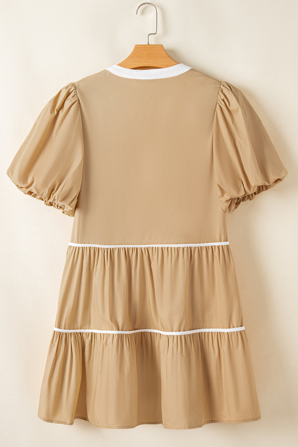 Tiered Ruffle Cotton Dress Mini Dresses