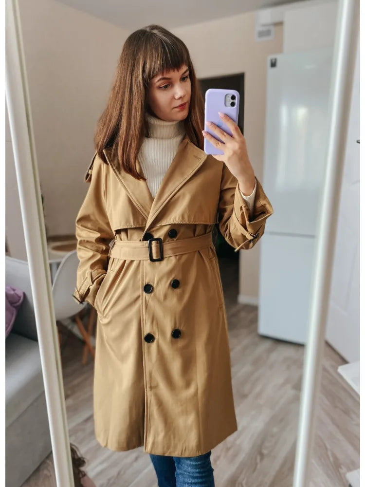 Double-Breasted Trench Coat	