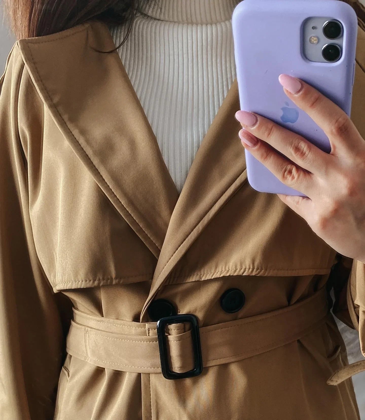 Essential Mid-Length Trench Coat for Women Layering Trench Coats