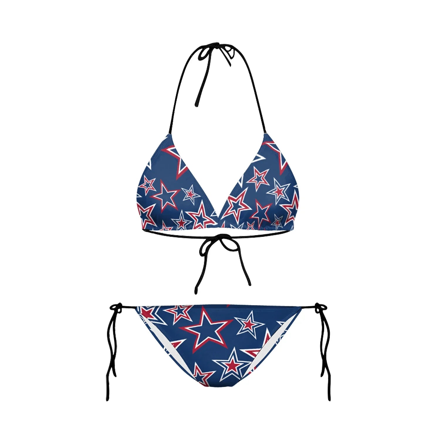 July 4th Joy Patriotic 2-Piece String Swimwear for Every U.S.