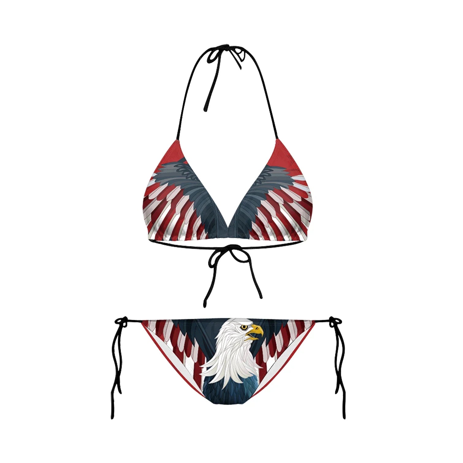 July 4th Joy Patriotic 2-Piece String Swimwear for Every U.S.