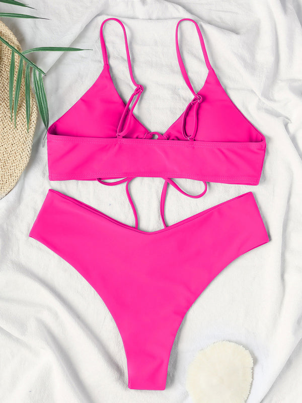 Leisure Bliss: 2 Piece Bikini Set - Stylish Swimwear for Women