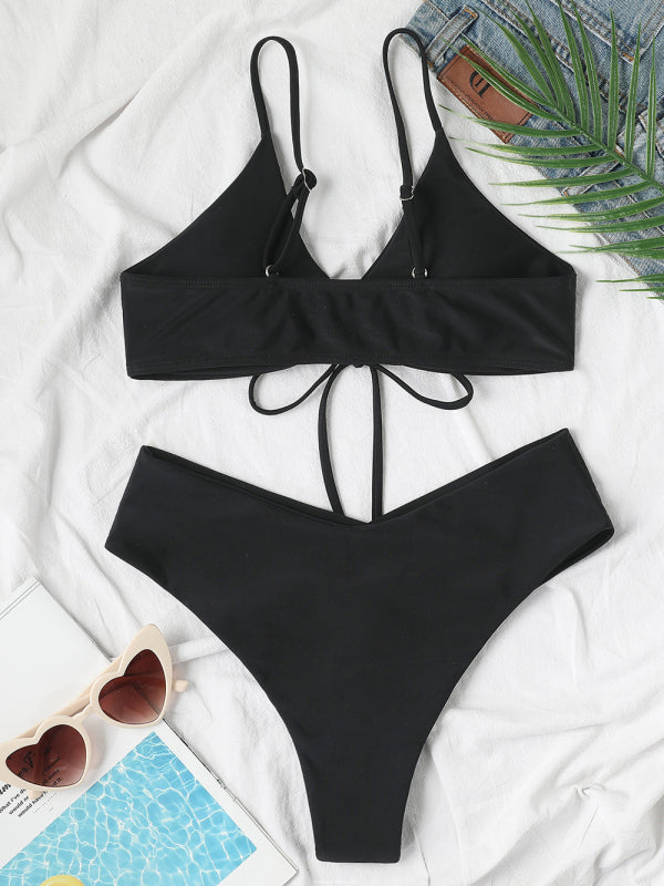 Leisure Bliss: 2 Piece Bikini Set - Stylish Swimwear for Women