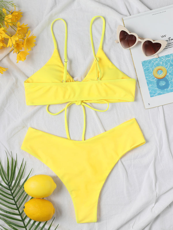 Leisure Bliss: 2 Piece Bikini Set - Stylish Swimwear for Women