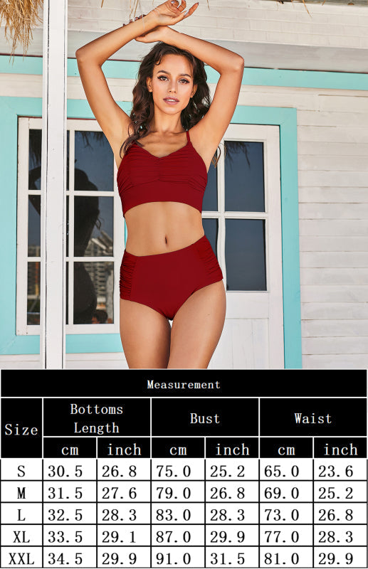 Sporty Chic: Versatile High Waist Tankini Swimsuit for Any