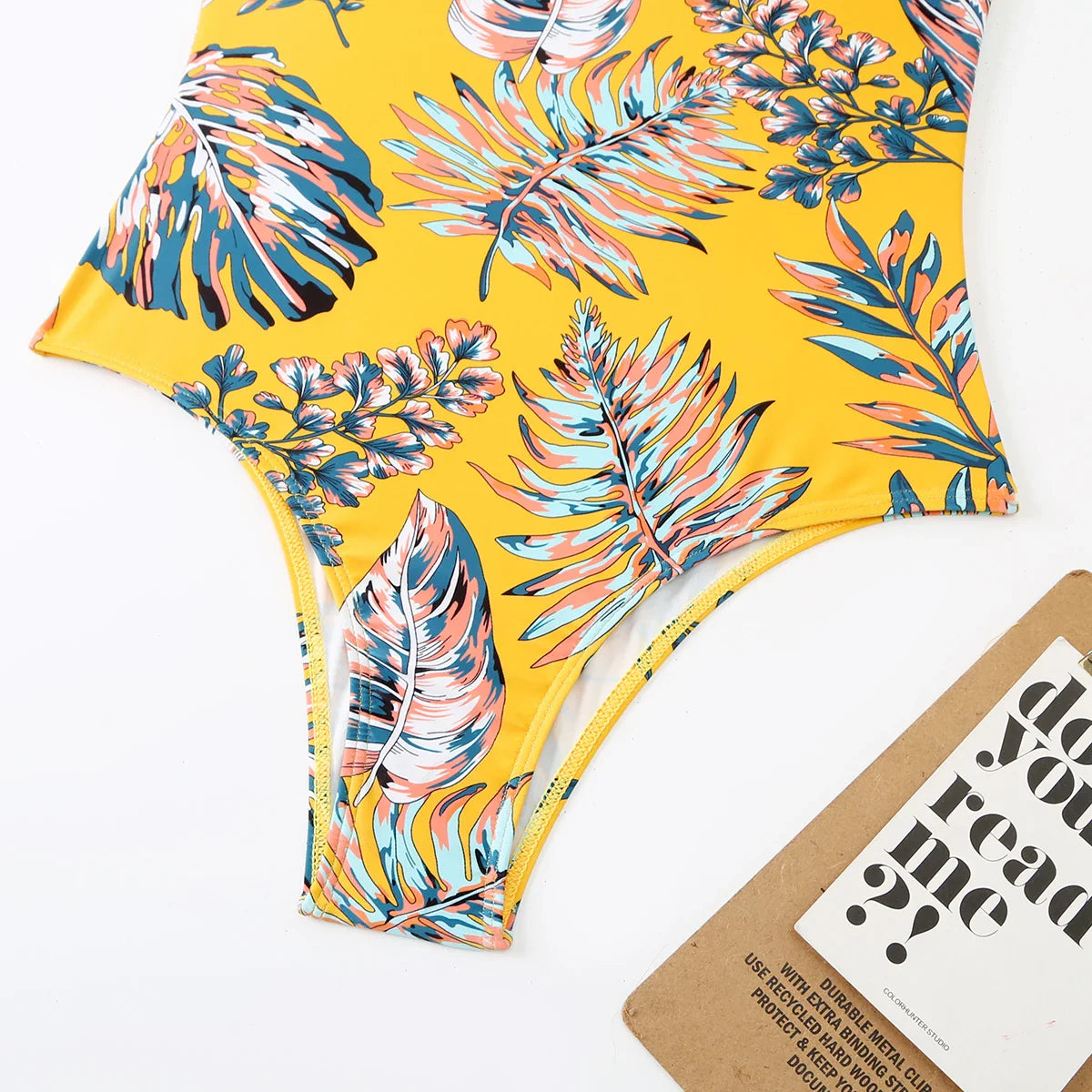 Tropical Botanical One-Piece Swimwear Swimwear