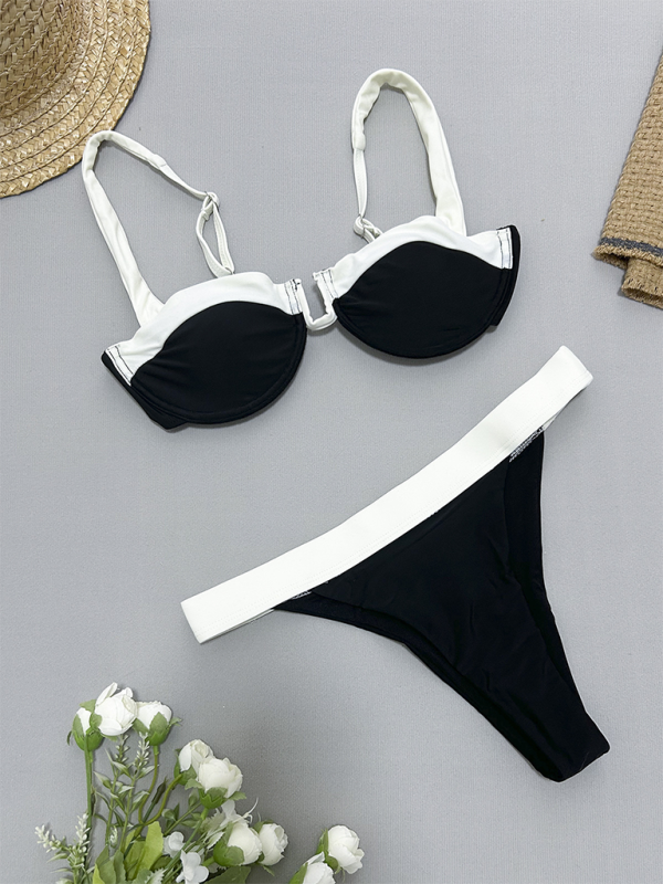 Two-Tone 2 Piece Bikini Swimwear for Sun-Soaked Days Swimwear