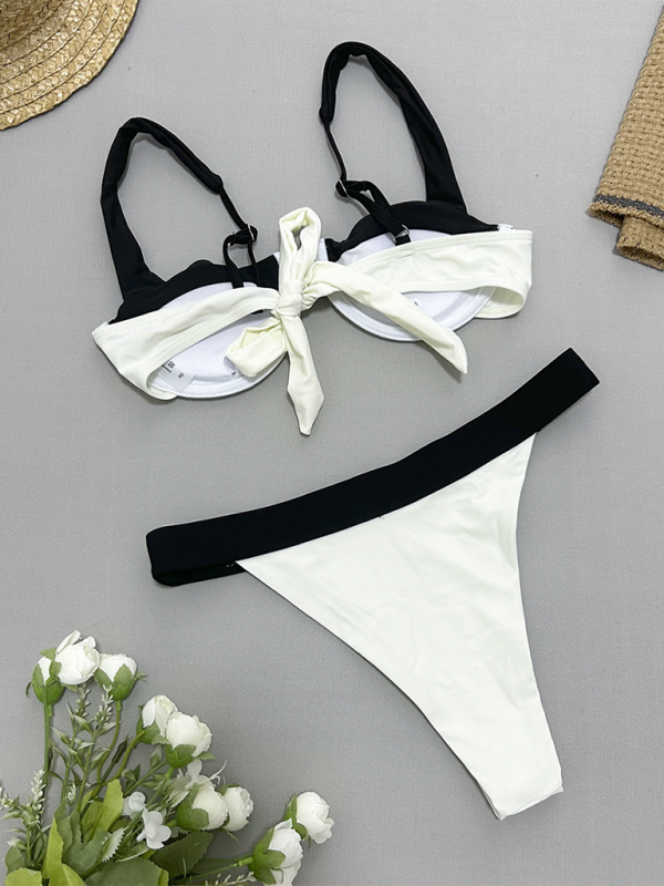 Two-Tone 2 Piece Bikini Swimwear for Sun-Soaked Days Swimwear