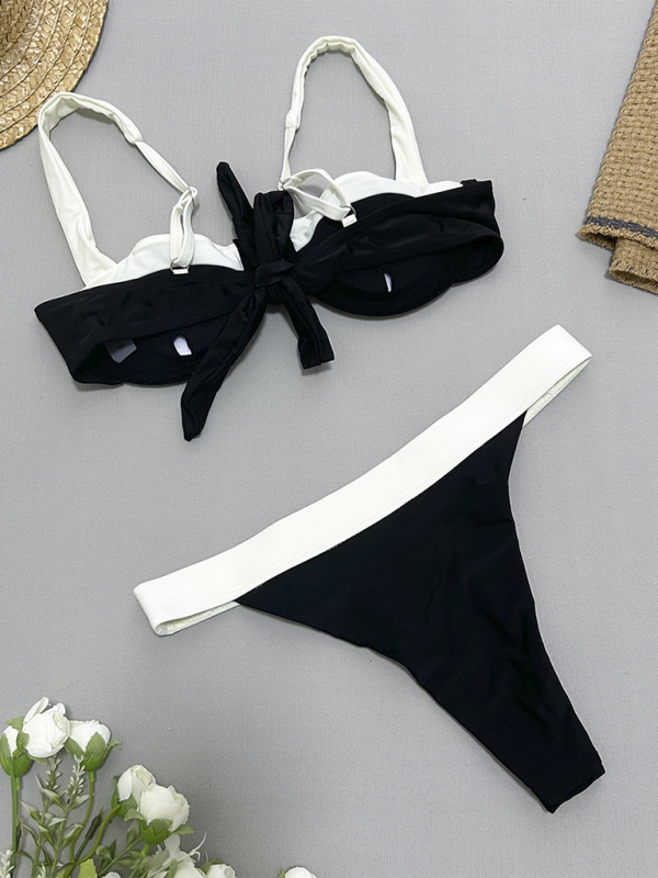 Two-Tone 2 Piece Bikini Swimwear for Sun-Soaked Days Swimwear