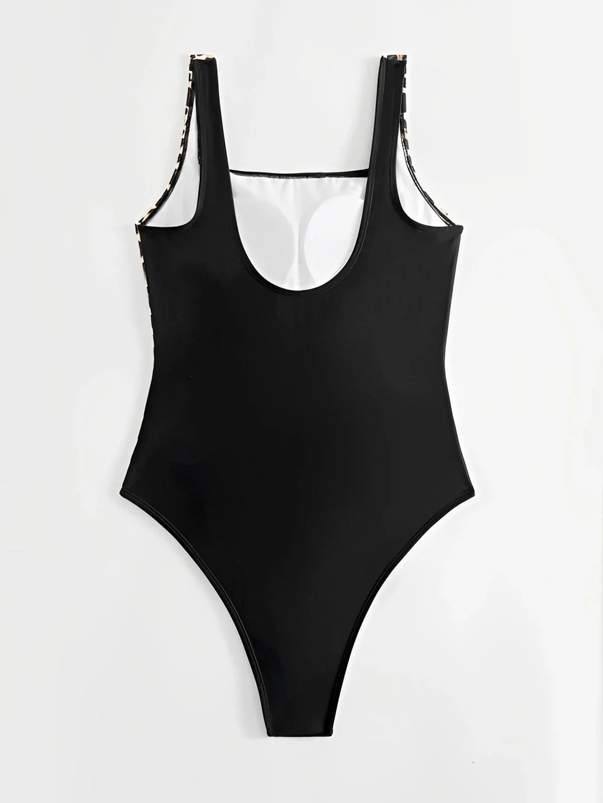 Women's Solid Animal Print One-Piece Swimwear for Active Aquatic