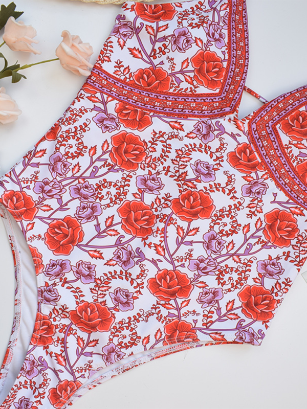 Women Floral One-Piece Swimwear for Summer Adventures Swimsuits