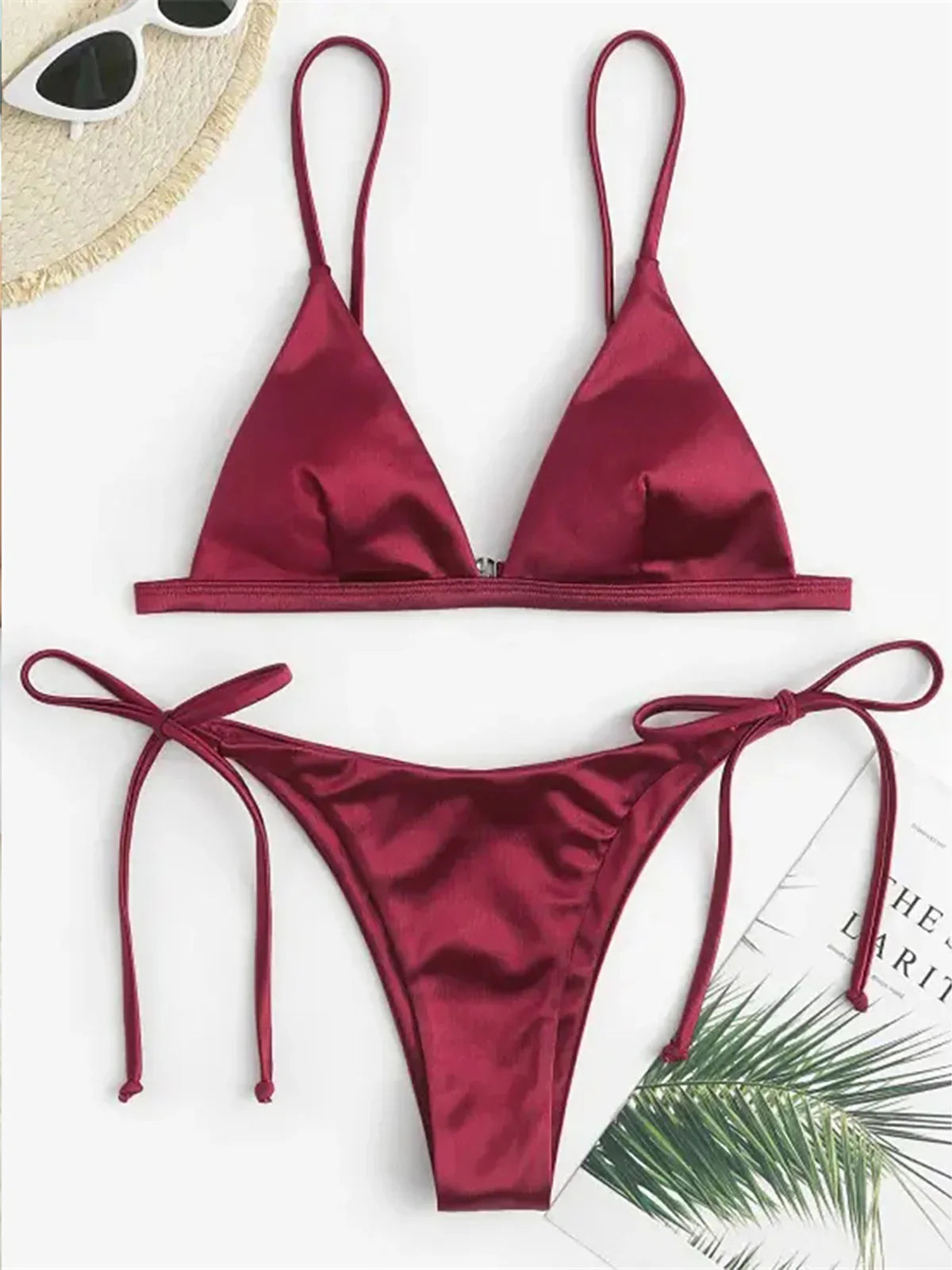 Women Satin Finish Bikini 2-Piece - Your Must-Have for Pool