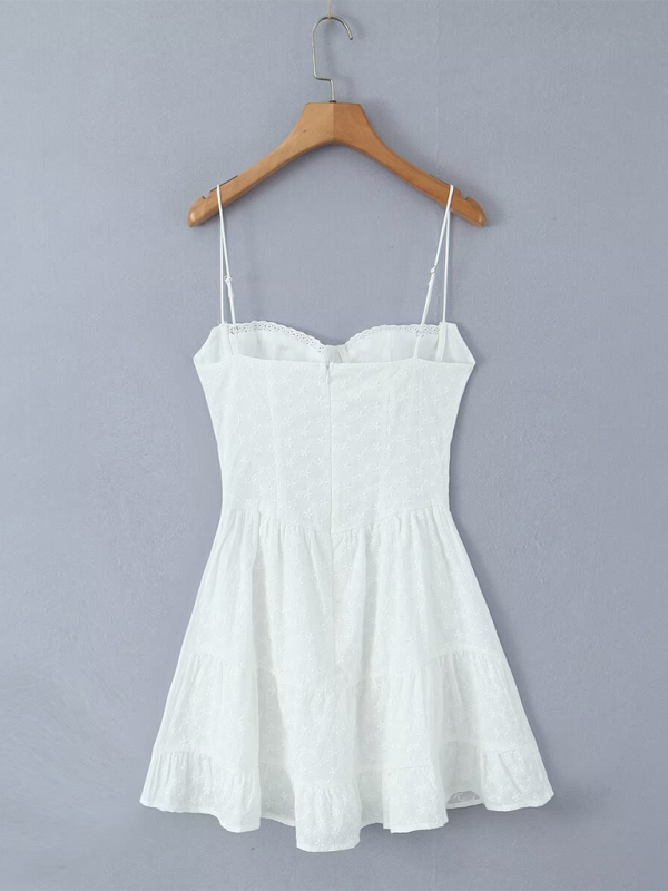 Eyelet Bustier Sundress Perfect for Beachside Weddings Sundresses