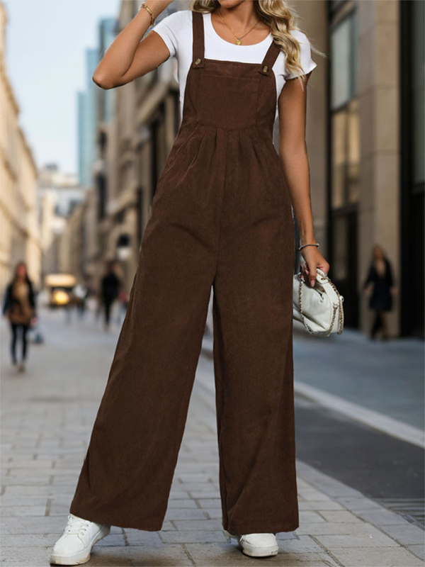 Women Adjustable Playsuit Fall Solid Overalls Overalls