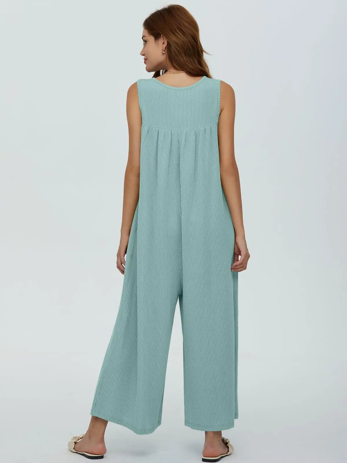 Women Textured Relaxed Fit Jumpsuit for Loungewear Jumpsuits