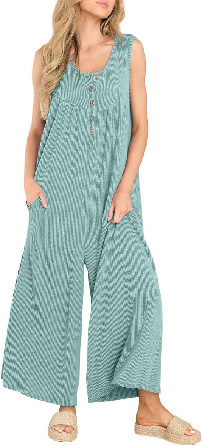 Women Textured Relaxed Fit Jumpsuit for Loungewear Jumpsuits