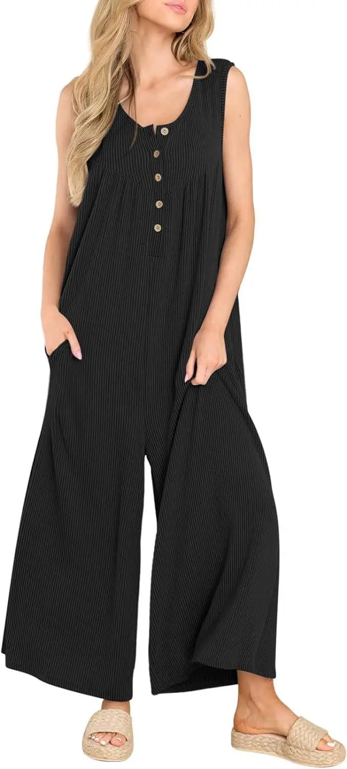 Women Textured Relaxed Fit Jumpsuit for Loungewear Jumpsuits