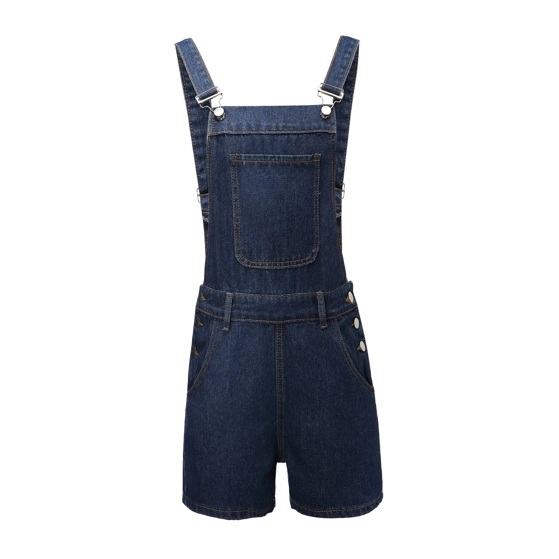 Denim Bib Short Overalls - Must-Have Rompers for the Season