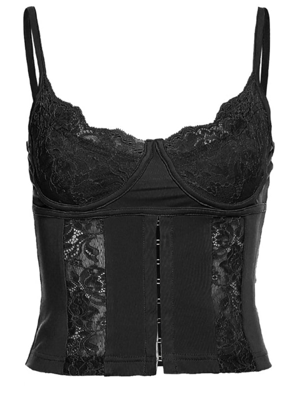 Lace Women's Built-in Bra Cami Bustier Bustiers