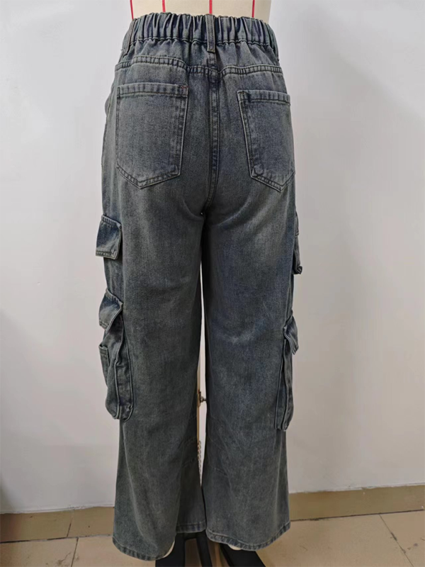 Explorer's Essential Modern Denim Cargo Pants Cargo Pants