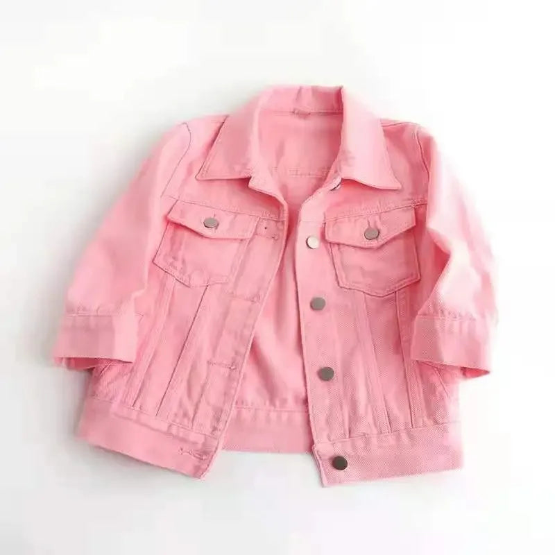 Women Boxy Denim Jacket with 3/4 Sleeves Jackets