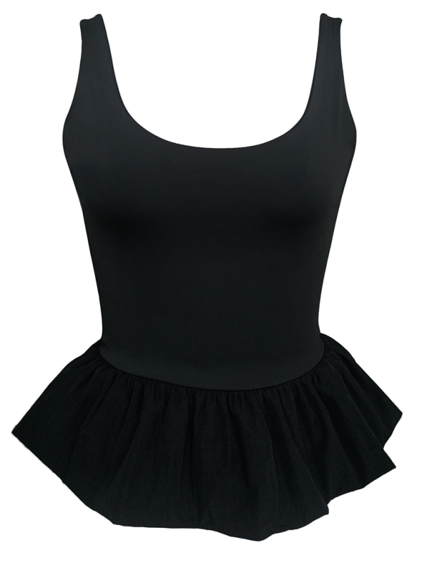 Women's Fitted Peplum Sleeveless Top Summer Tops