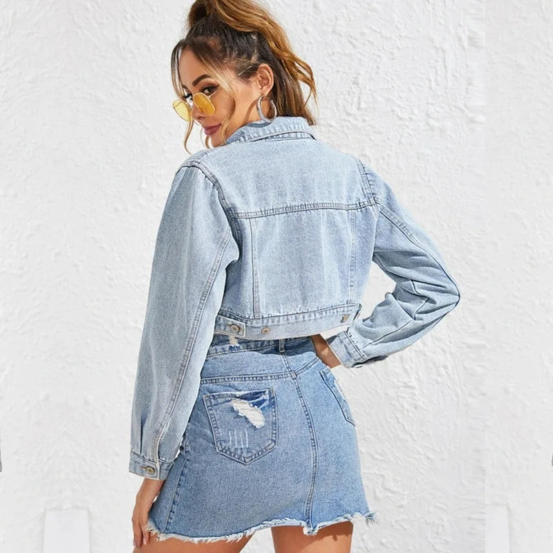 Women's Edgy Denim Jacket Denim Jackets