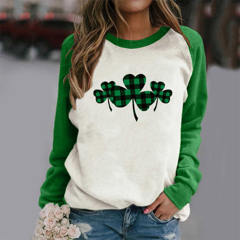 Four-Leaf Clover Sweatshirt – Stylish St. Patrick’s Look