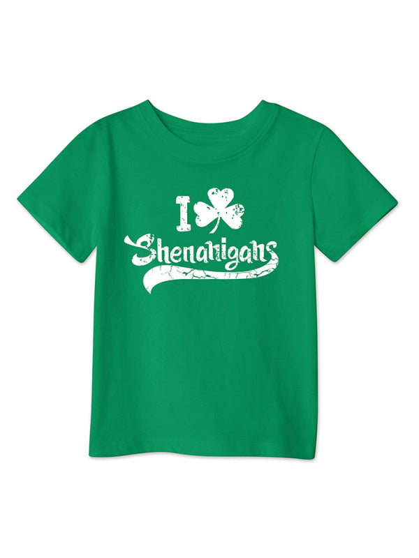 Women’s St. Patrick’s Day T-Shirt – Festive Clover Print Tee