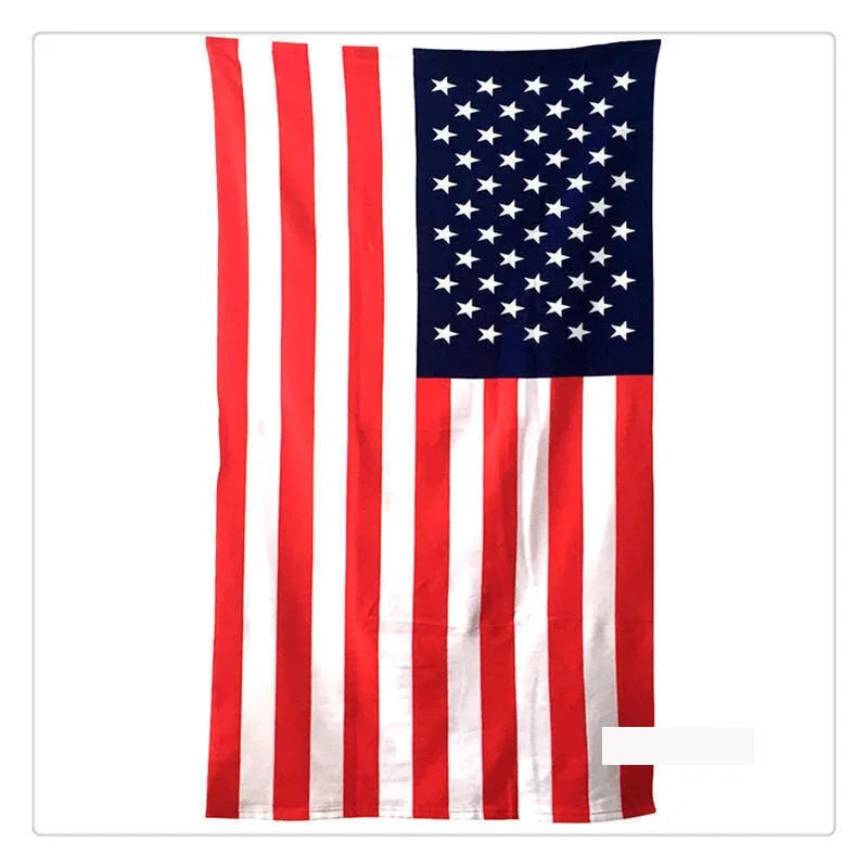 American Flag Print Microfiber Beach Towel - Quick Dry | Towels