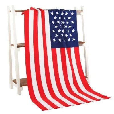 American Flag Print Microfiber Beach Towel - Quick Dry | Towels