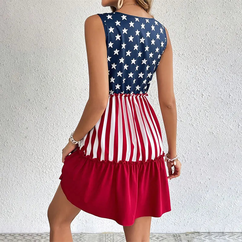 American Flag Dress for Patriotic Parties Patriotic Dress